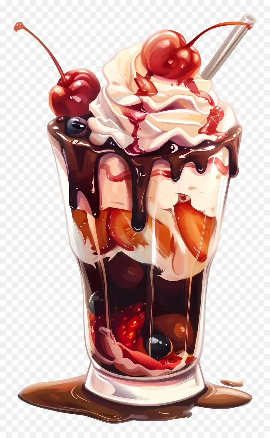 Sundae De Sorvete，Sundae De Chocolate PNG