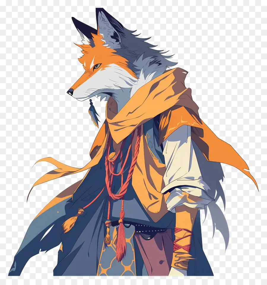 Lobo，Fox Na Capa PNG