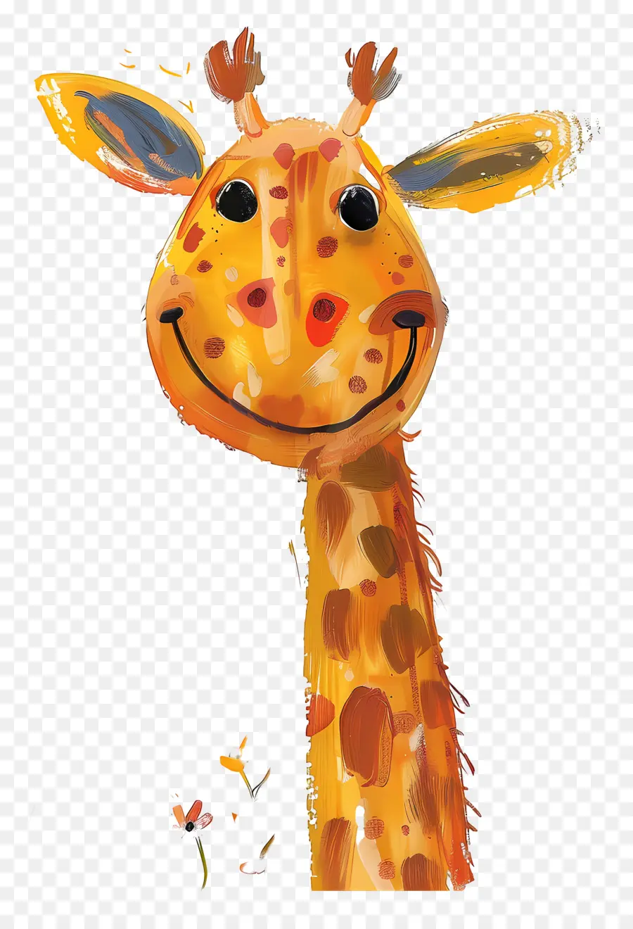 Girafa，Sorrindo PNG