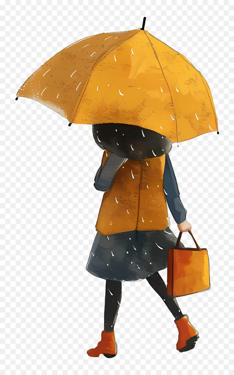 Menina Com Guarda Chuva，Guarda Chuva PNG