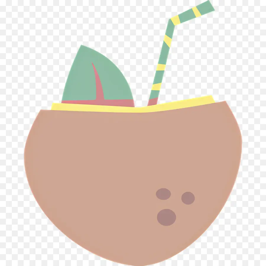 Bebida De Coco，Canudo PNG