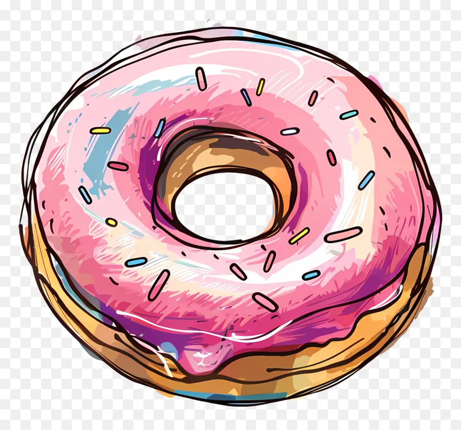 Donut，Cor De Rosa PNG