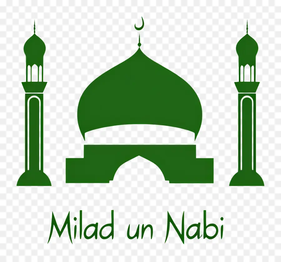 Milad Un Nabi，Mesquita Verde PNG