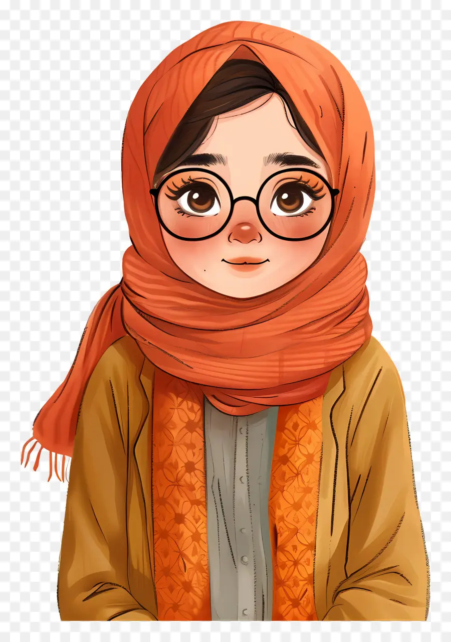 Garota Hijab，Garota Com Hijab PNG