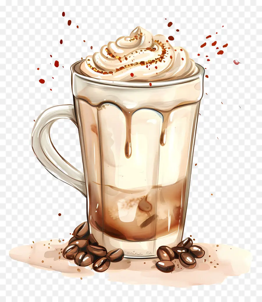 Café Cremoso，Café Com Creme PNG