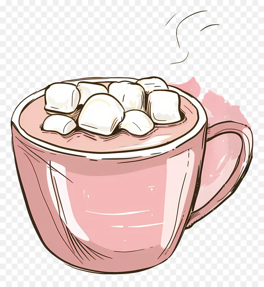 Chocolate Quente Com Marshmallows，Chocolate Quente PNG