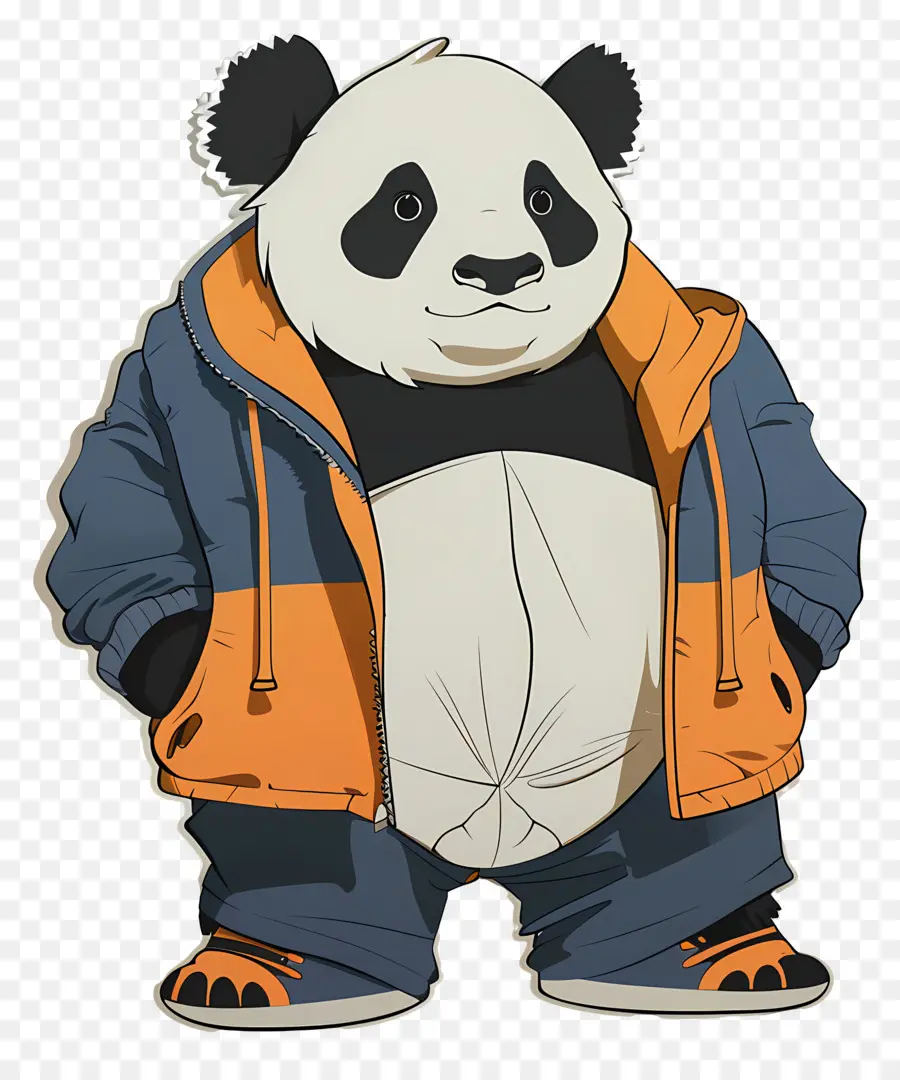 Panda，Panda Em Jaqueta PNG