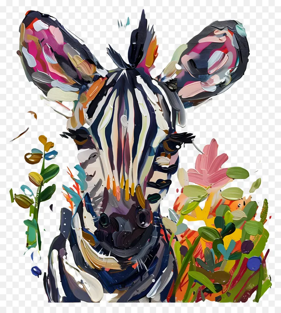 Zebra，Colorido PNG