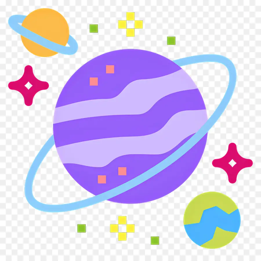 Planetas，Planeta Roxo PNG