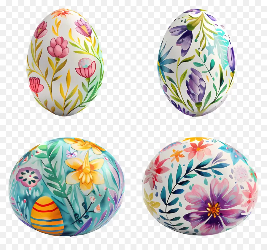 Ovos De Páscoa，Ovos Decorados PNG