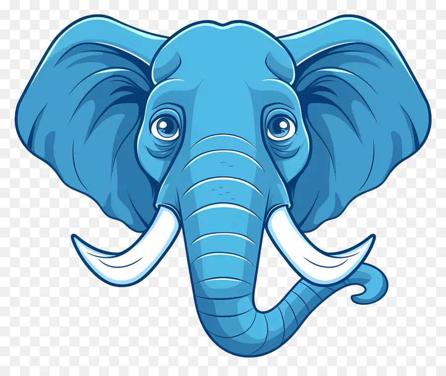 Elefante Azul，Elefante PNG