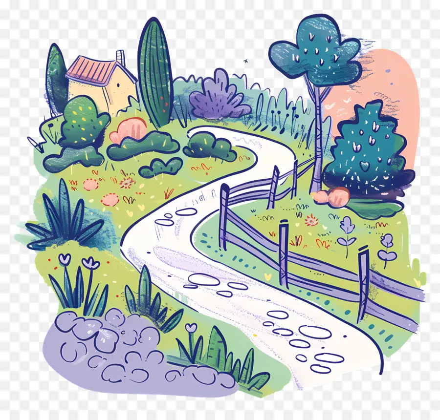 Caminho De Jardim，Caminho Do Campo PNG