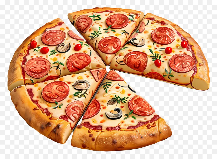 Pizza，Pepperoni PNG