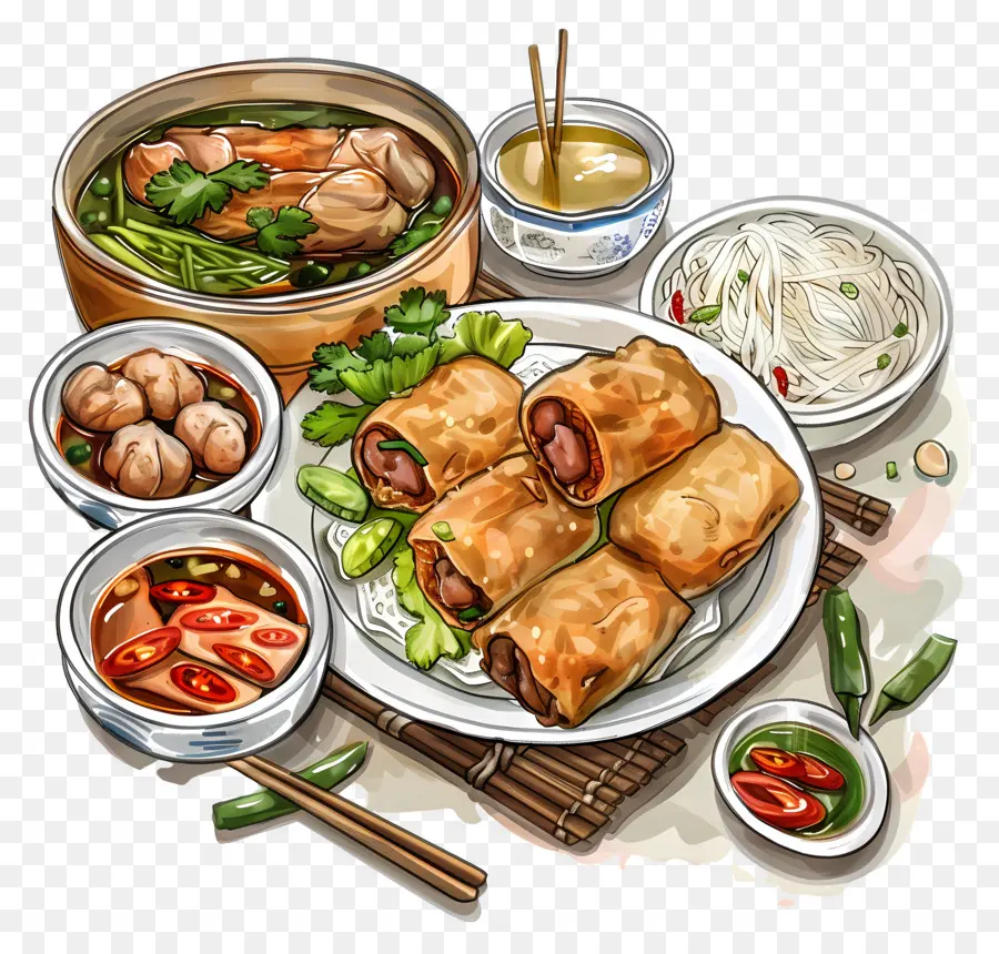 Propõe Cozinha Vietnamita，Comida Asiática PNG