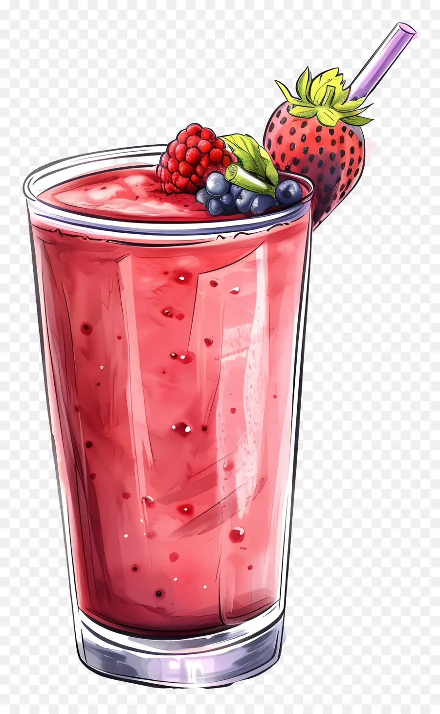 Batido，Batido De Frutas Vermelhas PNG