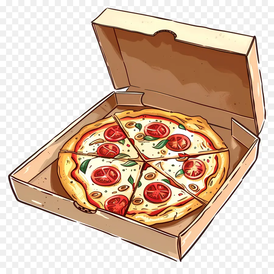 Pizza Na Caixa，Pizza PNG