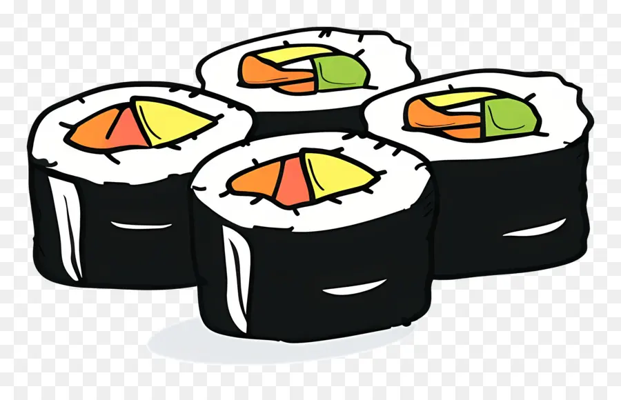 Rolo De Sushi，Rolos De Sushi PNG