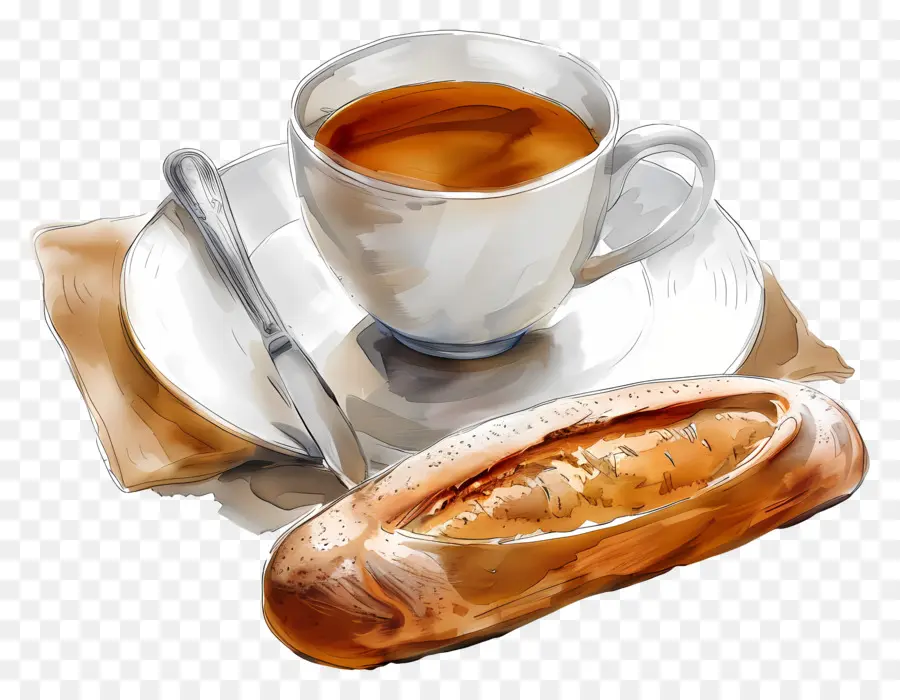 Chá E Pão，Café E Pão PNG