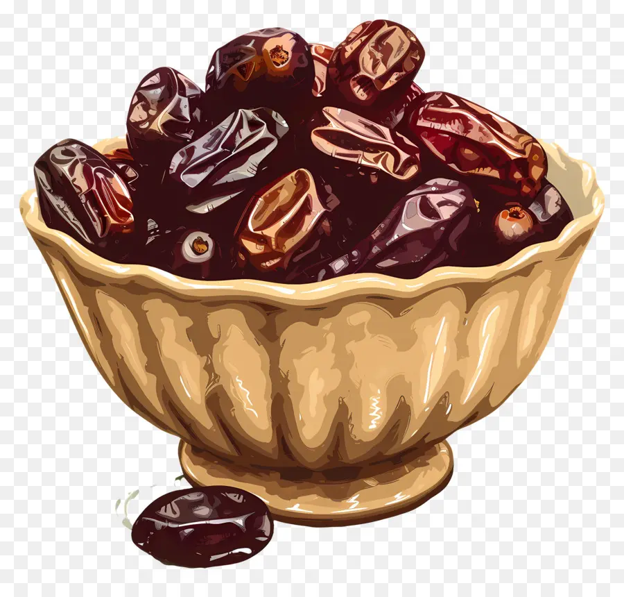 Datas Na Tigela，Raisins PNG