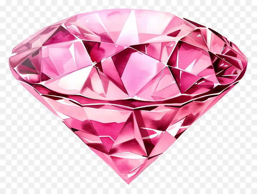 Diamante Cor De Rosa，Gem PNG