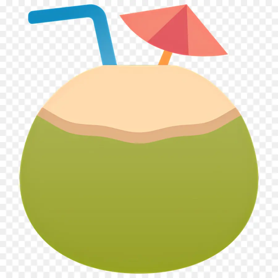 Bebida De Coco，Canudo PNG