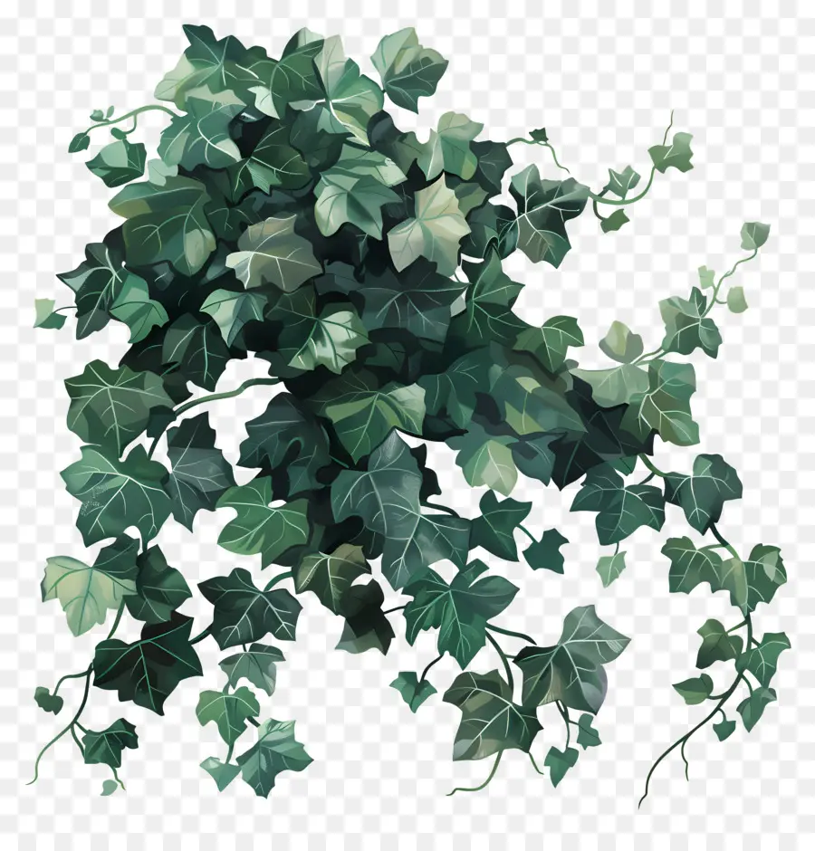 Ivy De Jardim，Folhas Verdes PNG