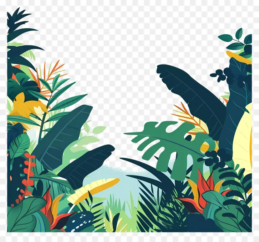 Selva，Plantas Coloridas PNG