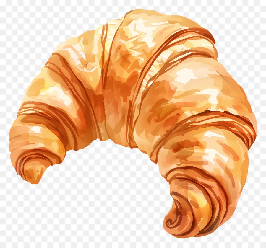 Croissant，Pastelaria PNG