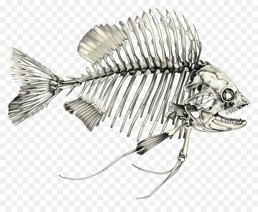 Esqueleto De Peixe，Peixe PNG