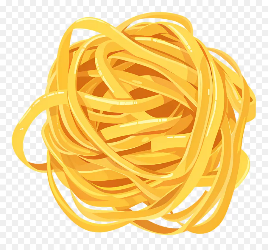 Fettuccine，Amarelo Macarrão PNG