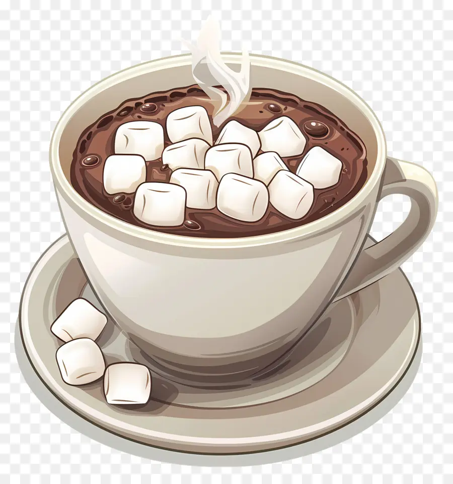 Chocolate Quente Com Marshmallows，Chocolate Quente PNG