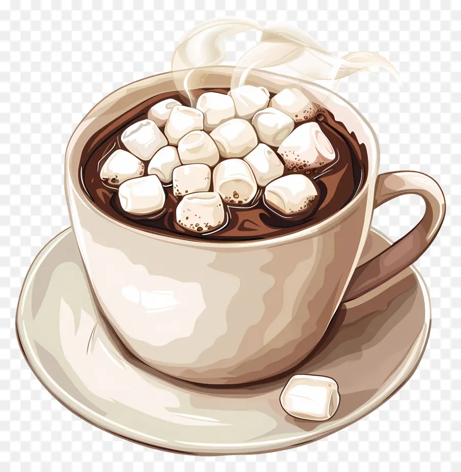 Chocolate Quente Com Marshmallows，Chocolate Quente PNG