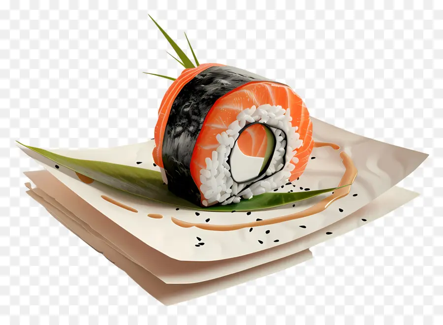 Rolinho De Sushi，Sushi PNG