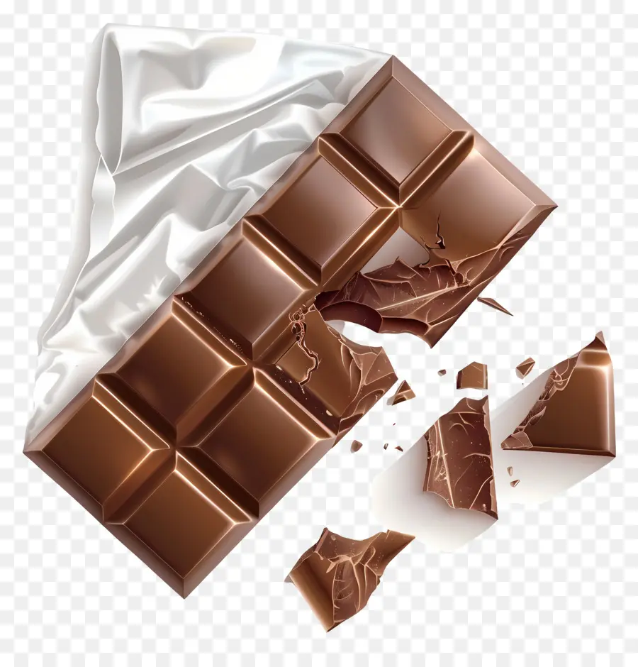 Barra De Chocolate，Doce PNG