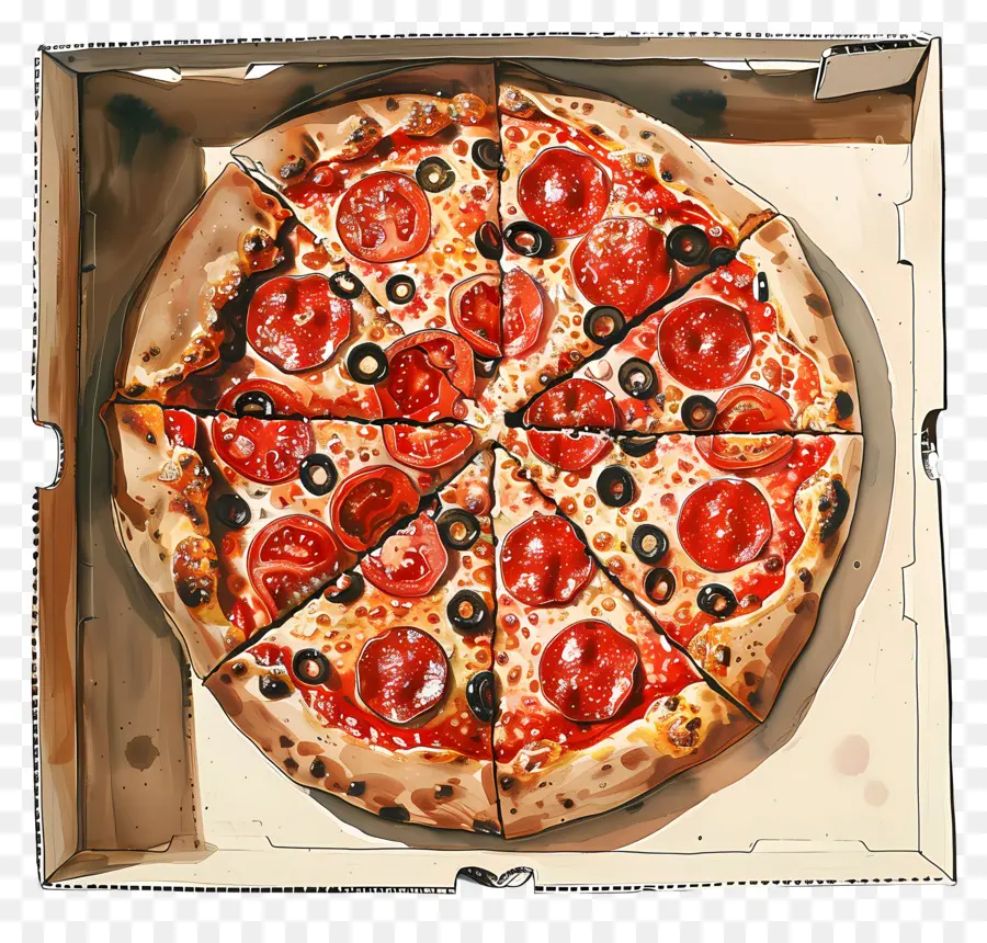 Pizza Na Caixa，Pizza PNG