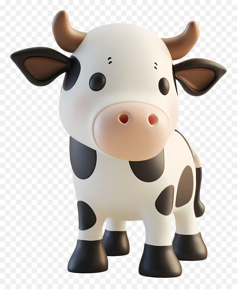 Vaca 3d，Cow PNG