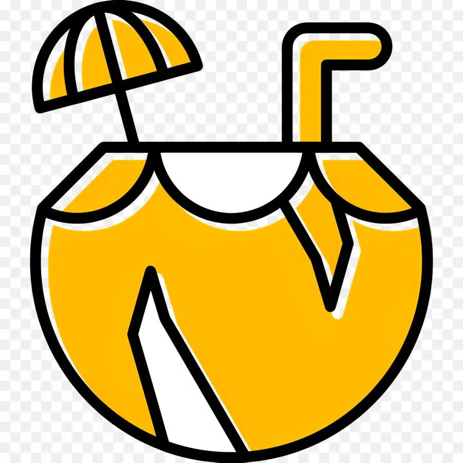 Bebida De Coco，Bebida De Coco Amarelo PNG