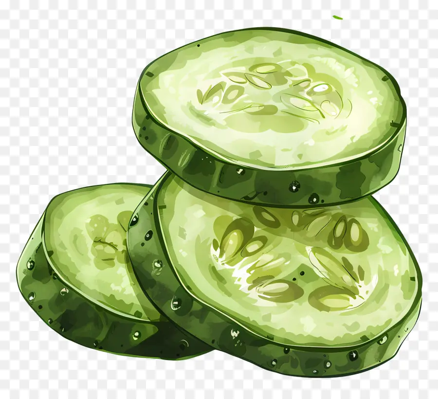 Pepino Fatiado，Fatia De Pepino PNG