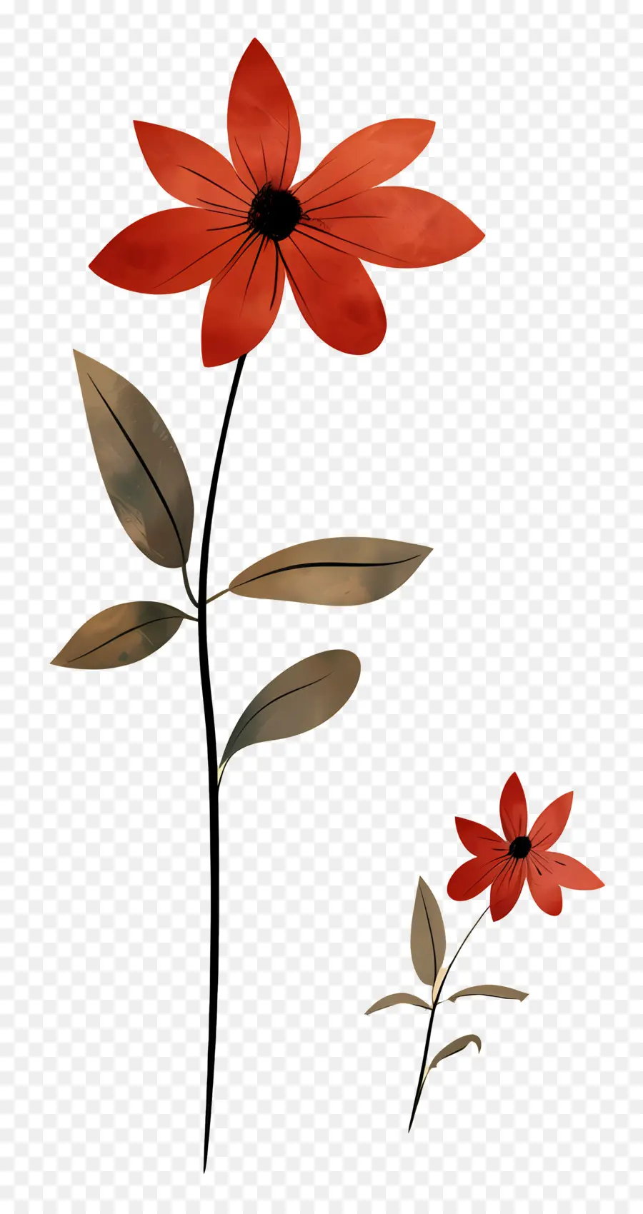 Flor Vermelha，Deixa PNG