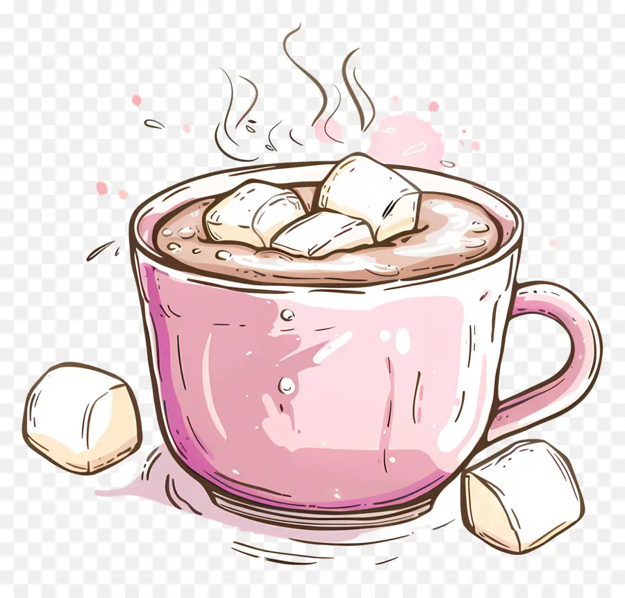 Chocolate Quente Com Marshmallows，Chocolate Quente PNG