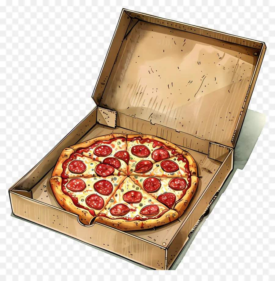 Pizza Na Caixa，Pizza PNG