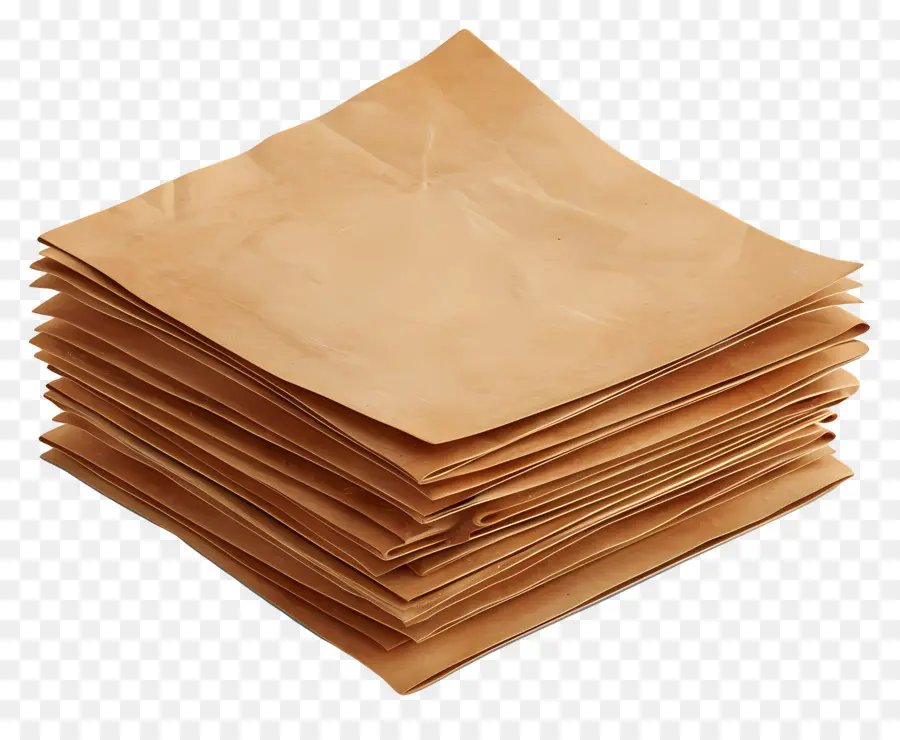 Guardanapo De Papel Marrom，Pilha De Papel Pardo PNG