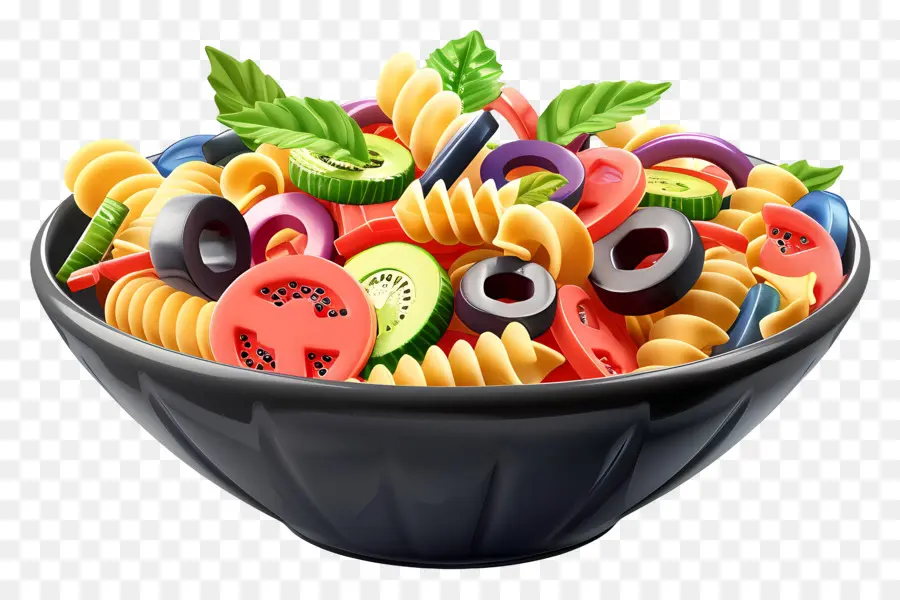 Salada De Macarrão，Salada De Macarrão Colorida PNG