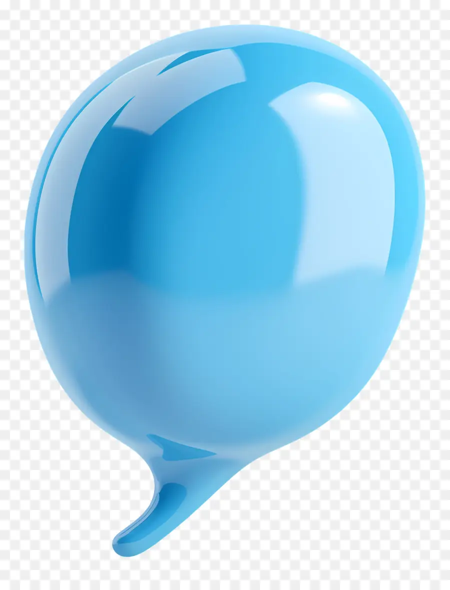 Fala Da Bolha，Balão Azul PNG