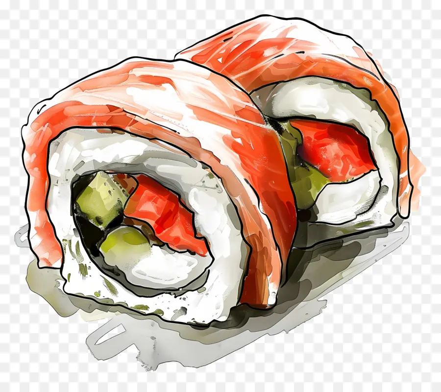 Rolinho De Sushi，Rolinhos De Sushi PNG