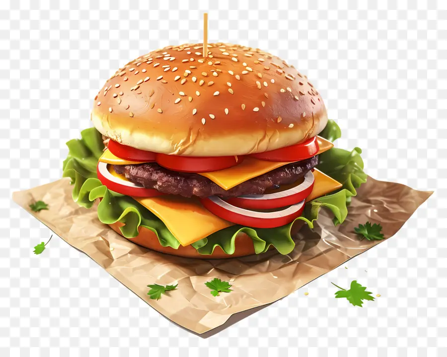 X Burger，Alface PNG