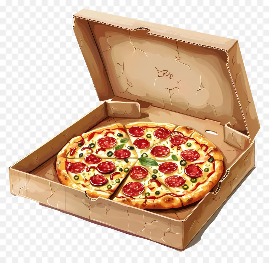 Pizza Na Caixa，Pizza PNG