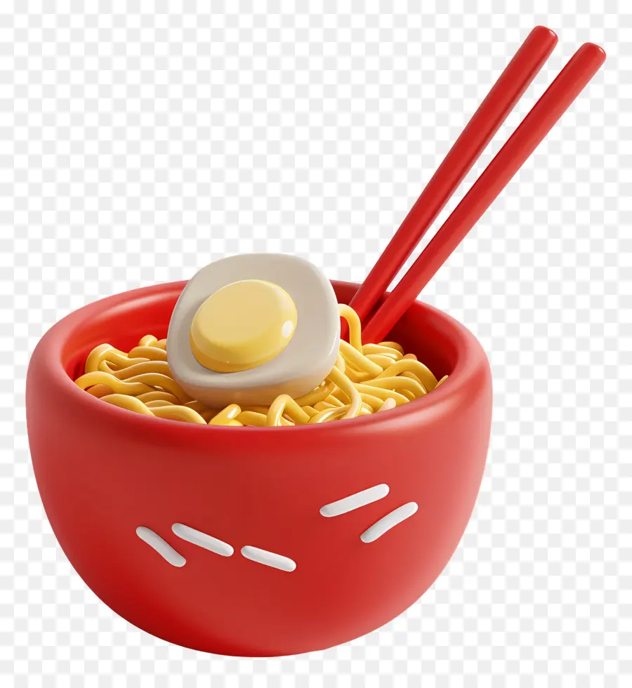 Ramen Na Tigela，Tigela Vermelha De Macarrão PNG