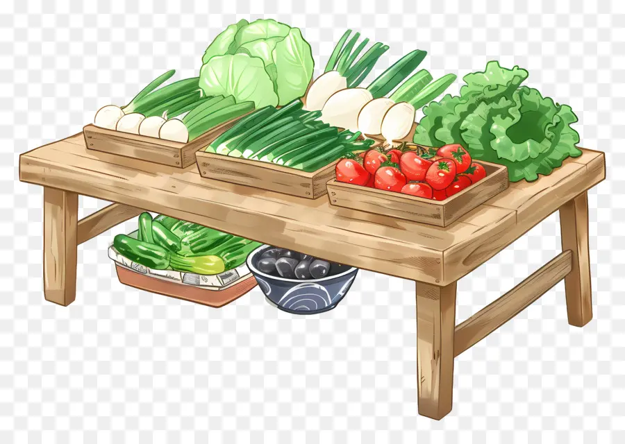 Vegetal，Mesa De Legumes PNG