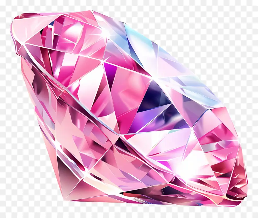 Diamante Rosa，Jóia PNG